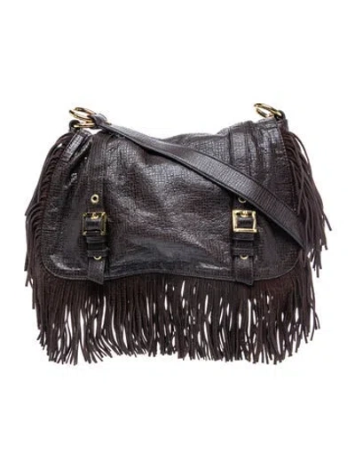 Pre-owned Tory Burch Leather Shoulder Bag In Brown