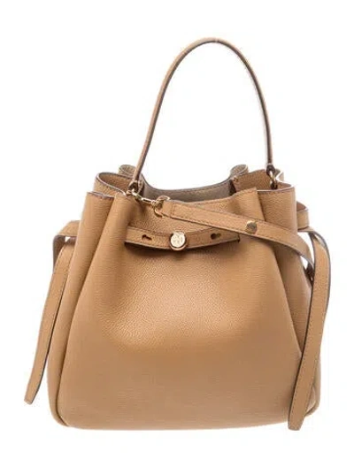 Pre-owned Tory Burch Leather Shoulder Bag In Brown