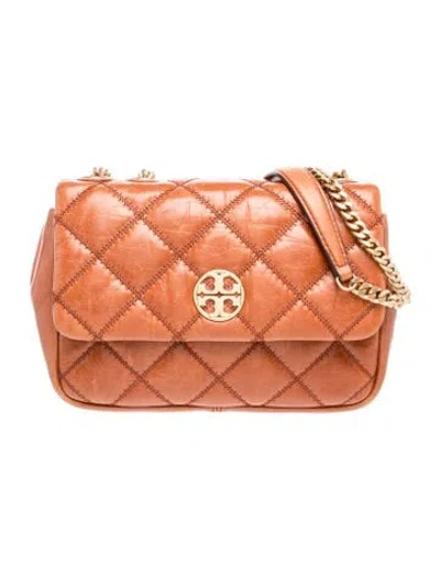 Pre-owned Tory Burch Leather Shoulder Bag In Brown