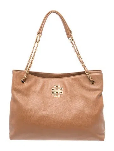 Pre-owned Tory Burch Leather Shoulder Bag In Brown