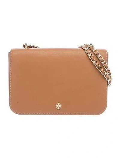 Pre-owned Tory Burch Leather Shoulder Bag In Brown