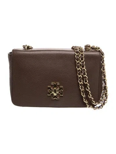 Pre-owned Tory Burch Leather Shoulder Bag In Brown