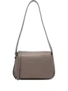 Tory Burch Mud Leather Small Romi Shoulder Bag In Gray