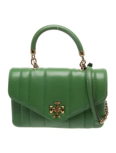 Pre-owned Tory Burch Leather Shoulder Bag In Gray