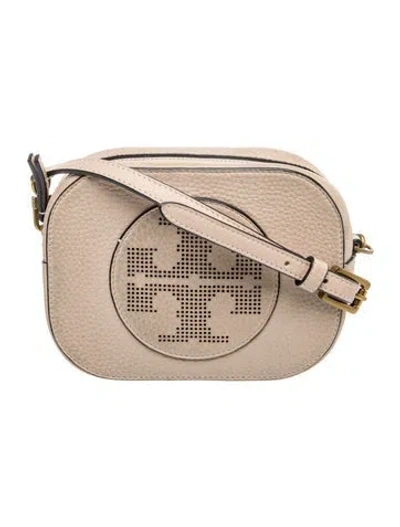 Pre-owned Tory Burch Leather Shoulder Bag In Neutral