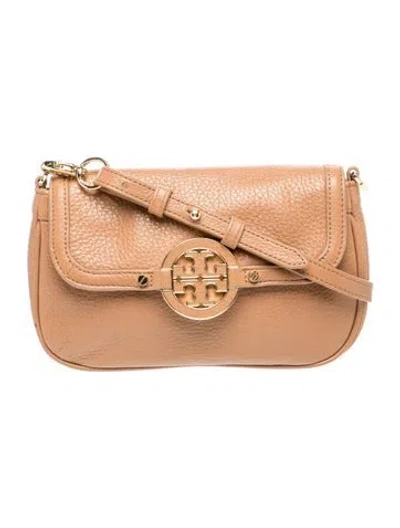 Pre-owned Tory Burch Leather Shoulder Bag In Neutral