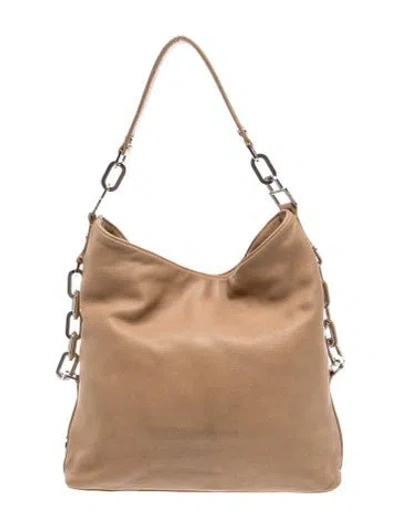 Pre-owned Tory Burch Leather Shoulder Bag In Neutral