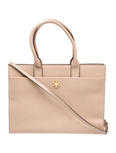 Pre-owned Tory Burch Leather Shoulder Bag In Neutral