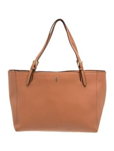 Pre-owned Tory Burch Leather Shoulder Bag In Neutral