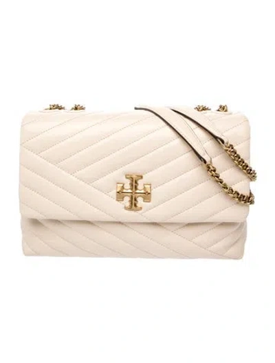 Pre-owned Tory Burch Leather Shoulder Bag In Neutral