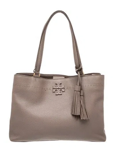 Pre-owned Tory Burch Leather Shoulder Bag In Neutral