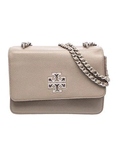 Pre-owned Tory Burch Leather Shoulder Bag In Neutral