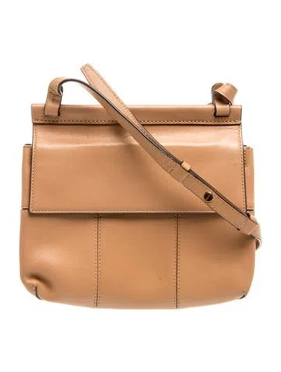 Pre-owned Tory Burch Leather Shoulder Bag In Neutral