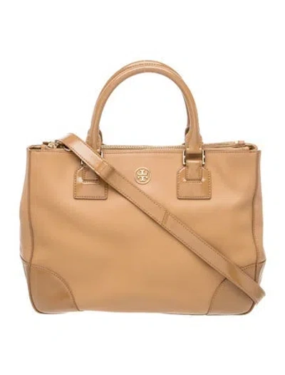 Pre-owned Tory Burch Leather Shoulder Bag In Neutral