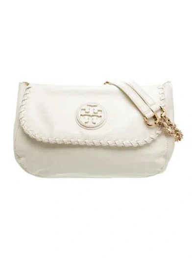 Pre-owned Tory Burch Leather Shoulder Bag In Neutrals