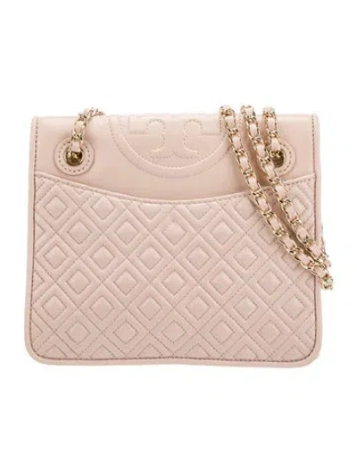 Pre-owned Tory Burch Leather Shoulder Bag In Pink