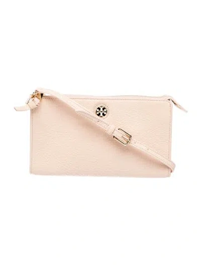 Pre-owned Tory Burch Leather Shoulder Bag In Pink