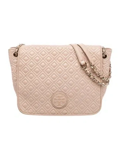 Pre-owned Tory Burch Leather Shoulder Bag In Pink