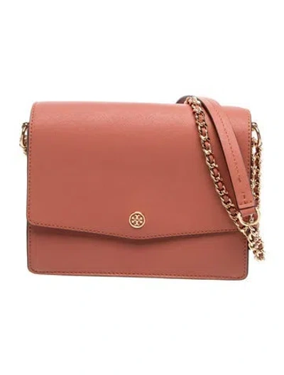 Pre-owned Tory Burch Leather Shoulder Bag In Pink