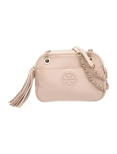 Pre-owned Tory Burch Leather Shoulder Bag In Pink