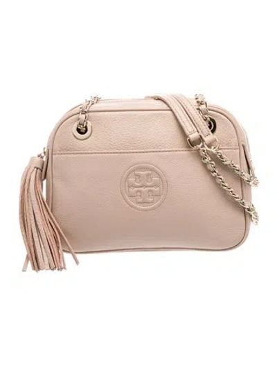 Pre-owned Tory Burch Leather Shoulder Bag In Pink