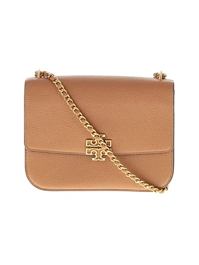 Pre-owned Tory Burch Leather Shoulder Bag In Tan