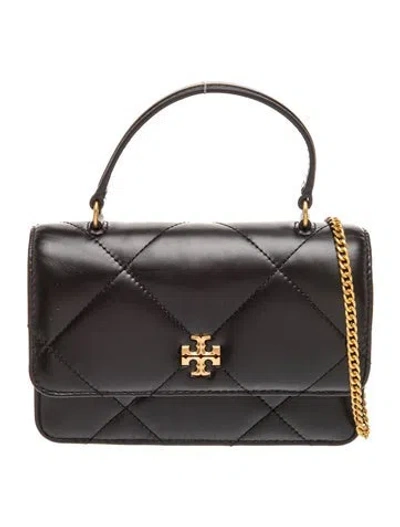 Pre-owned Tory Burch Leather Shoulder Bag W/ Tags In Black