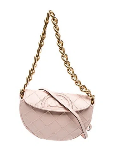 Pre-owned Tory Burch Leather Shoulder Bag W/ Tags In Pink