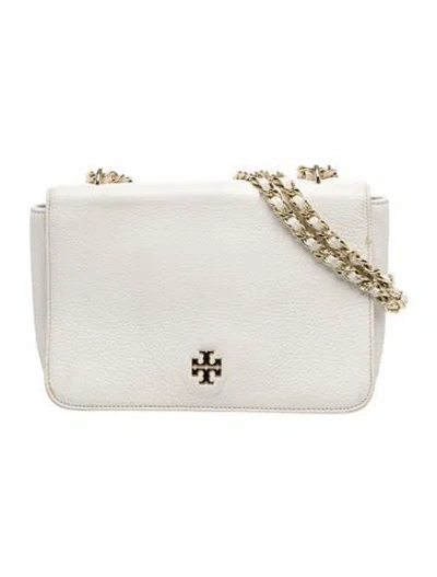 Pre-owned Tory Burch Leather Shoulder Bag In White