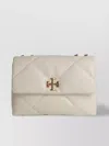 Tory Burch Leather Shoulder Bag With Chain Strap And Quilted Design
