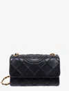 Tory Burch Leather Shoulder Bag With Embossed Logo