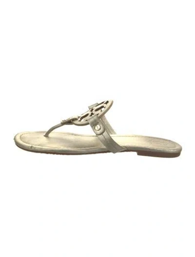 Pre-owned Tory Burch Leather Slides