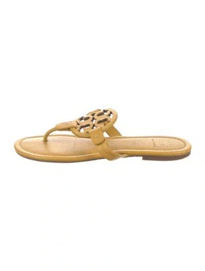 Pre-owned Tory Burch Leather Slides