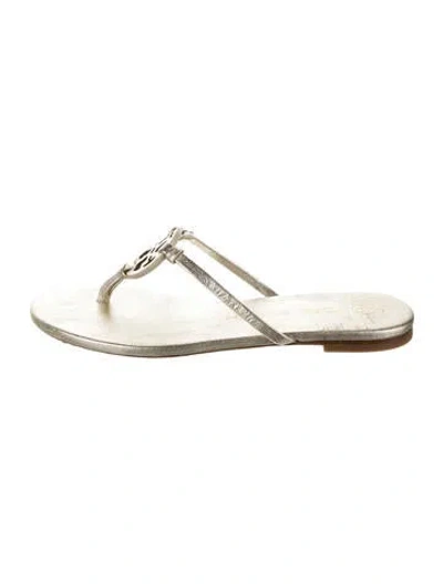 Pre-owned Tory Burch Leather Slides