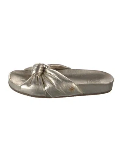 Pre-owned Tory Burch Leather Slides