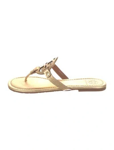 Pre-owned Tory Burch Leather Slides