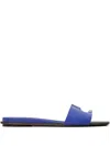 Tory Burch Leather Slides In Blue