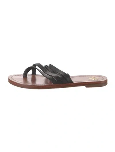 Pre-owned Tory Burch Leather Slides In Multi