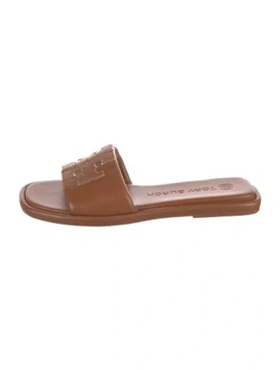 Pre-owned Tory Burch Leather Slides In Multi
