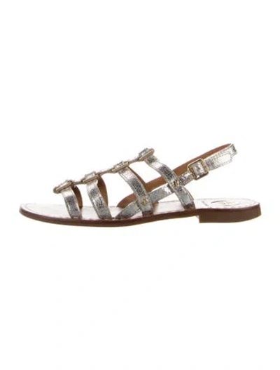 Pre-owned Tory Burch Leather Slides In Multi