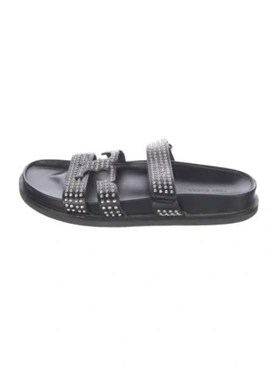 Pre-owned Tory Burch Leather Slides In Multi