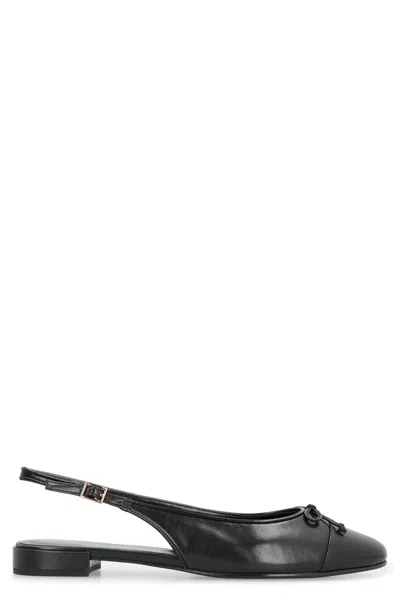 TORY BURCH TORY BURCH LEATHER SLINGBACK PUMPS