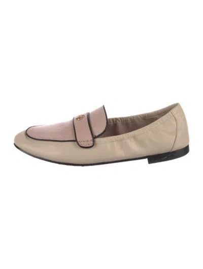Pre-owned Tory Burch Leather Studded Accents Loafers In Multi