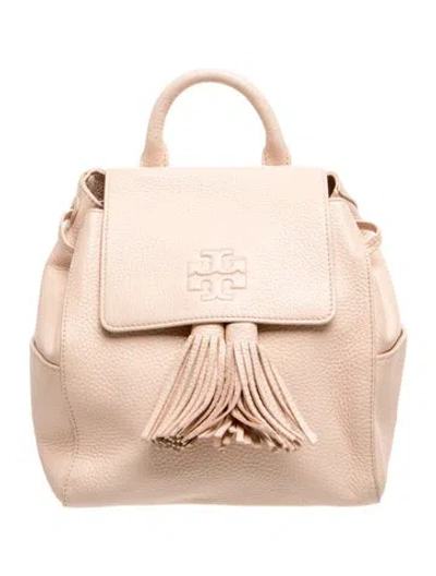 Pre-owned Tory Burch Leather Thea Mini Backpack W/ Tags In Pink