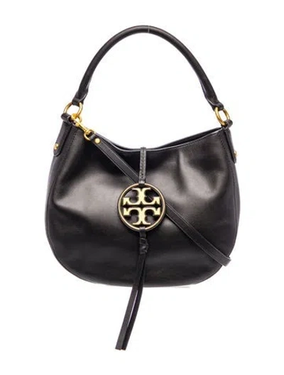Pre-owned Tory Burch Leather Top Handle Bag In Black