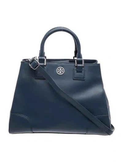 Pre-owned Tory Burch Leather Top Handle Bag In Black