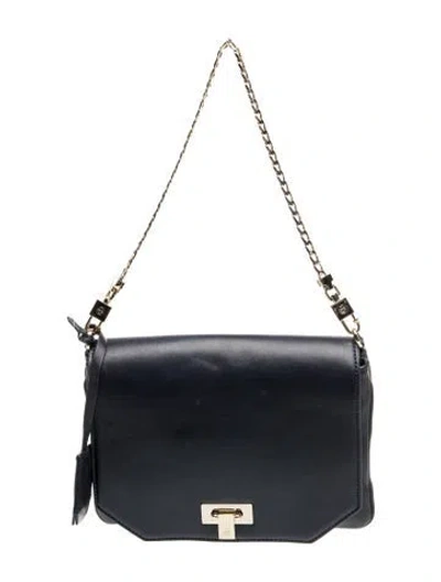 Pre-owned Tory Burch Leather Top Handle Bag In Blue