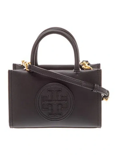 Pre-owned Tory Burch Leather Top Handle Bag W/ Tags In Black