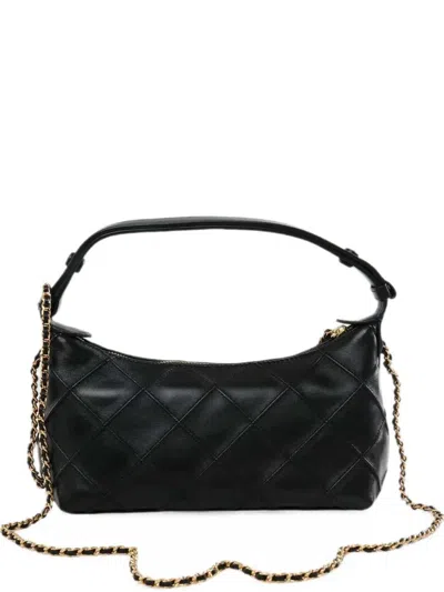 Tory Burch Leather Tote Bag In Black