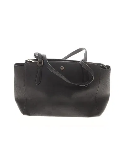 Pre-owned Tory Burch Leather Tote Bag In Black